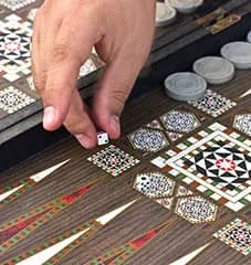 3. Playing backgammon with locals